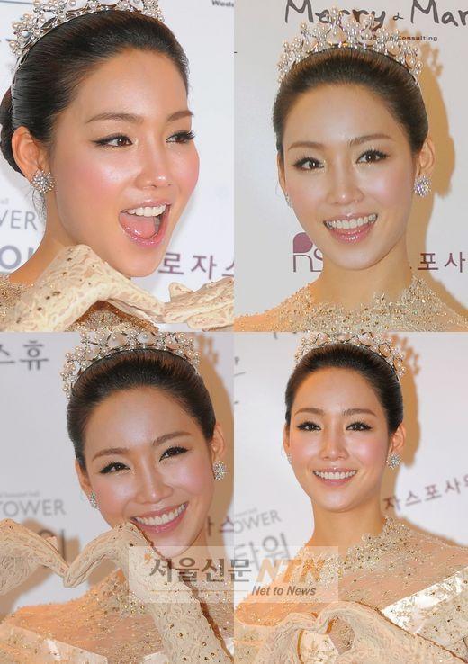 이유리, 결혼식 금빛 웨딩드레스…‘화려함 극치’
