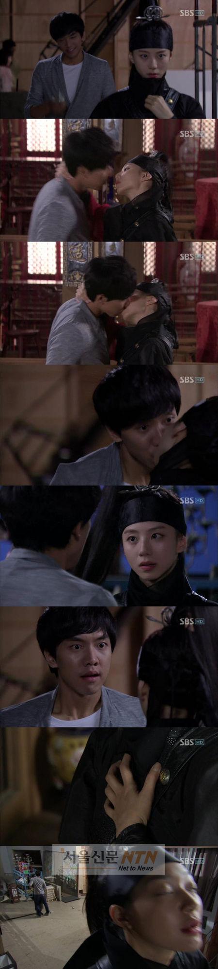 ‘여친구’ 박수진 기습키스에 놀란 이승기 “뭐하는 짓이야”