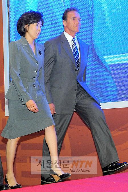 [NTN포토] 아놀드 슈왈제네거 ‘나경원 의원과 함께’