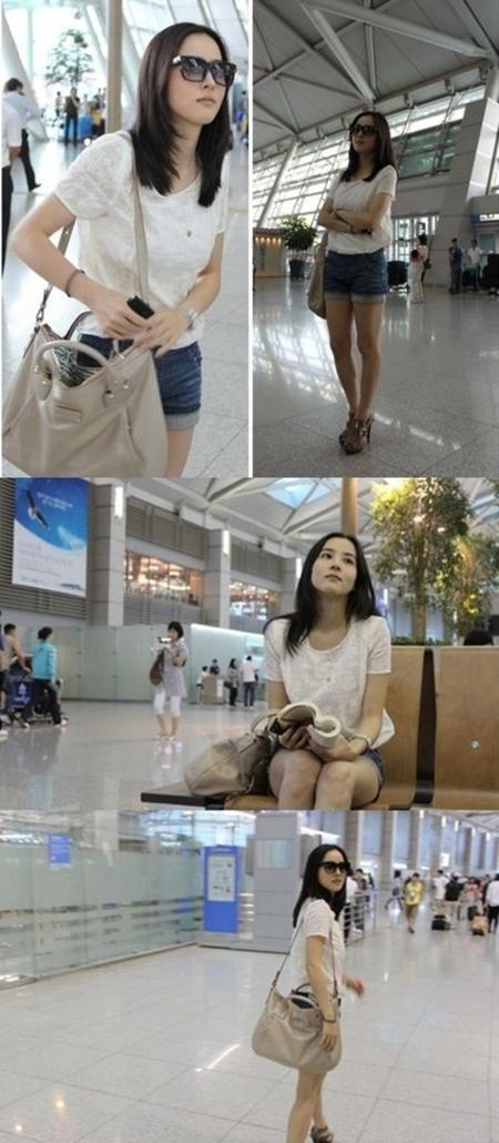 ‘다른 연예인과 비교되는’ 한혜진 공항패션…“뛰어 나왔어?”