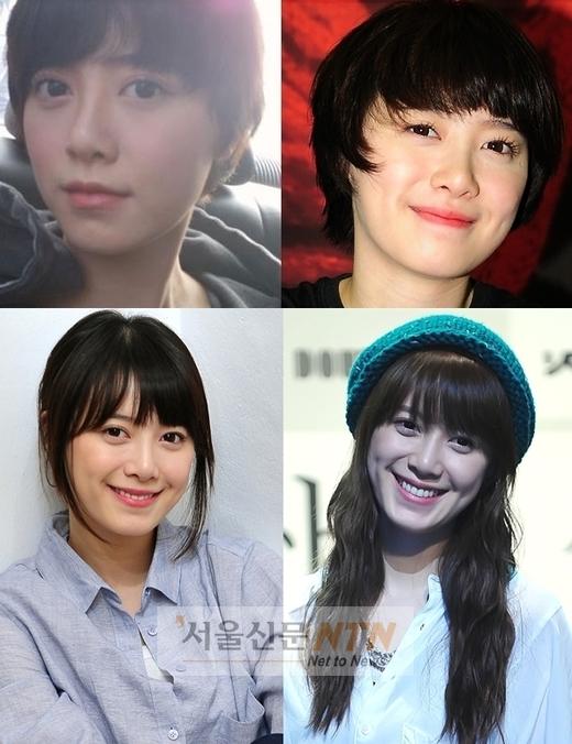 ‘얼굴에 미소년이’ 구혜선, 헤어변신 전후비교