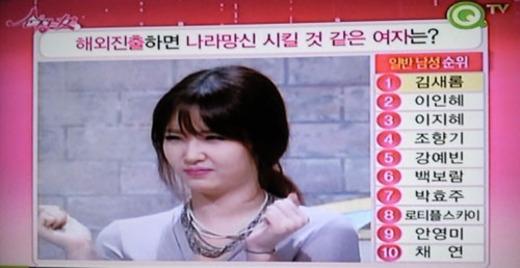 김새롬, 박효주에 “한달에 섹스 몇 번?” 19禁농담 논란