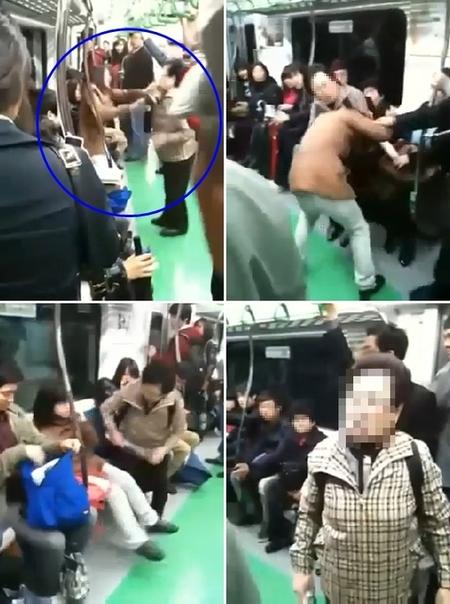 10대소녀 vs 할머니 ‘지하철난투극’ 목격자 증언 ‘분분’