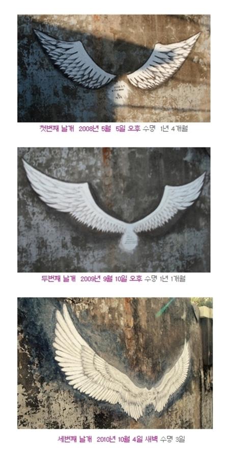 이화동 날개벽화, 시민 추태에 작가 자진 삭제