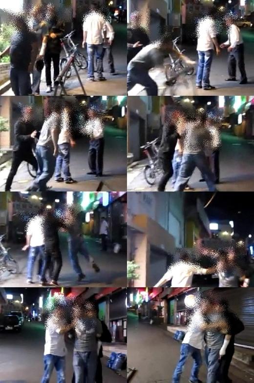 주먹질에 욕설까지...외국인 노인폭행 동영상 ‘충격’