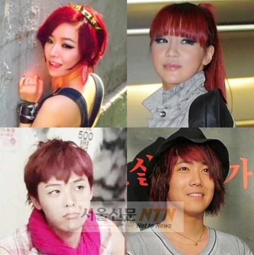 빨강머리 유행…박봄, 지드래곤도? ‘단풍 물들이기’