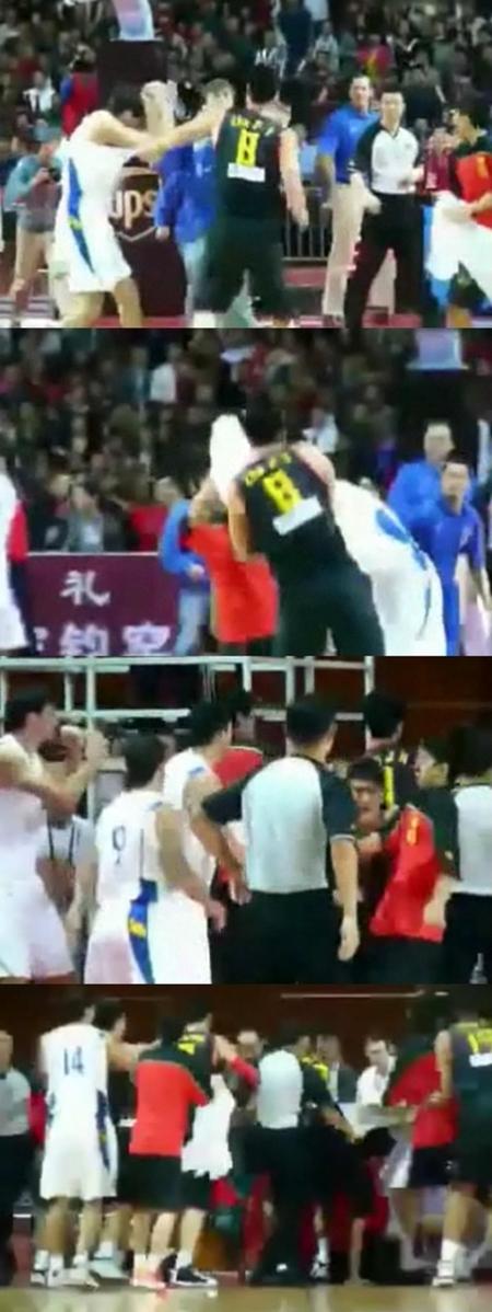 중국 vs 브라질, 농구 난투극…“친선경기서 왜 이래?”