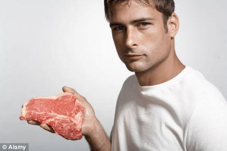 “흥분 남성 가라앉히려면 고기를 보여줘라”