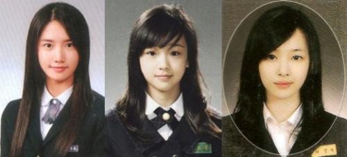 손연재-설리-윤아, 졸업사진 화제…“3인조 걸그룹 같아”