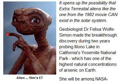 “나사 중대발표는 외계인이 아닌 슈퍼 미생물 발견”