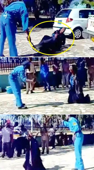 “여자가 감히 청바지?” 길거리 채찍질 논란