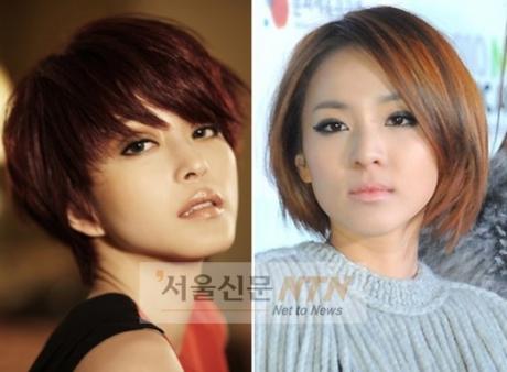 한예슬 숏커트 vs 산다라박 단발 파격 변신