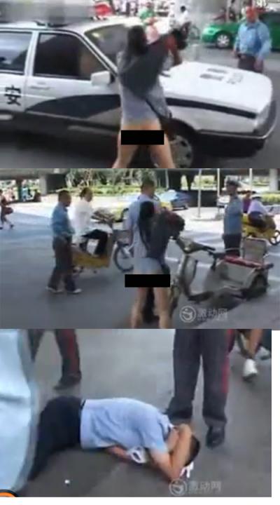 청바지 벗어 경찰 ‘때려눕힌’ 女운전자