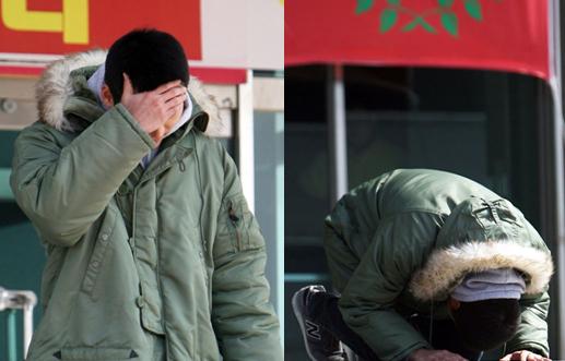 [NOW포토] 끝내 터진 현빈의 눈물 “잘 다녀올게요”