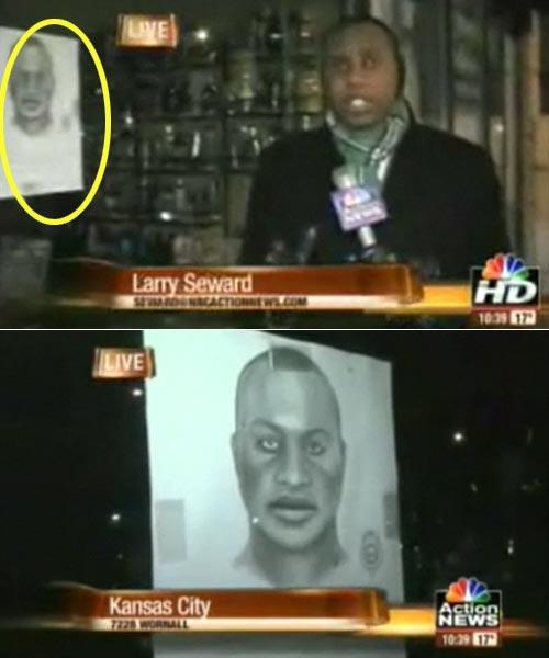 성폭행범 닮은 기자?…생방송 뉴스 해프닝