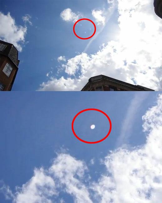 영국 BBC방송국 상공에 UFO 모선 출현