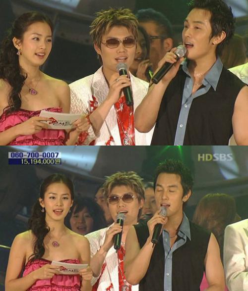 김범수 김태희 한 무대 사진…네티즌 반응 엇갈려