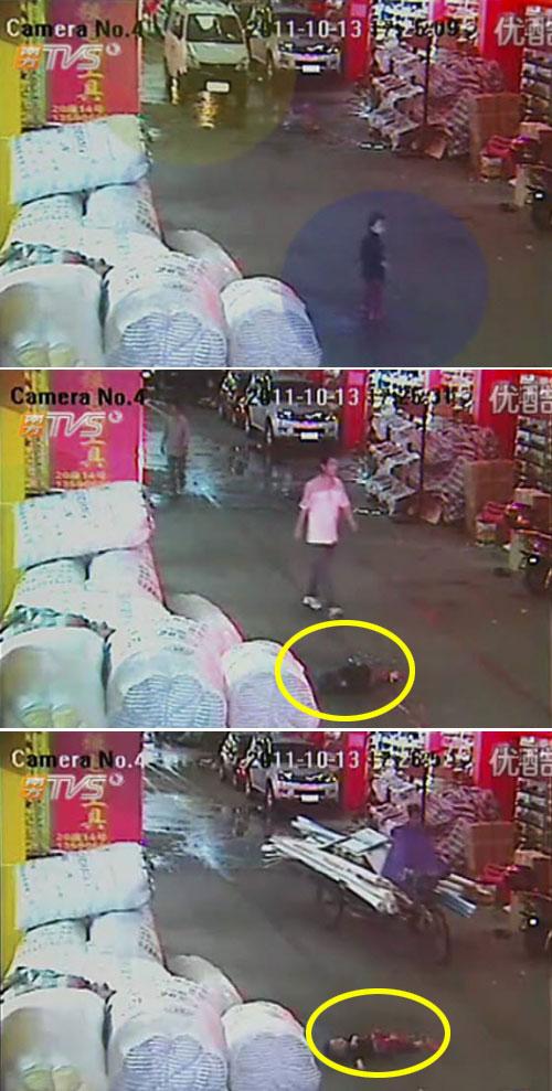 ‘뺑소니 당한’ 2살 여아 죽는데도 中시민들은…