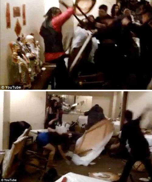 중국인 VS 흑인 식당서 난투극 ‘아수라장’