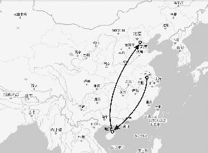 [중국통신] 1시간 거리 7시간 돌아가는 ‘눈물의 항공노선’