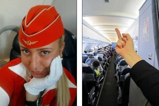 객실에서 ‘손가락 욕’ 사진으로 해고된 女승무원