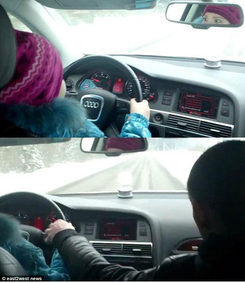 빙판길서 8살 딸에 시속 100km 운전시킨 황당 아빠