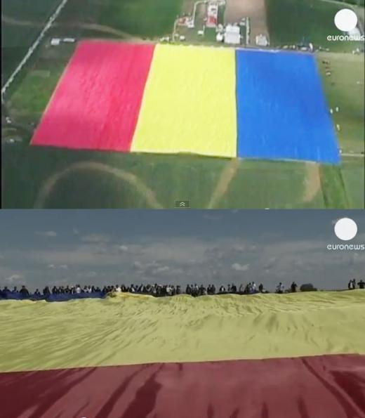 ‘축구 경기장 3배’ 세계 최대 깃발 화제