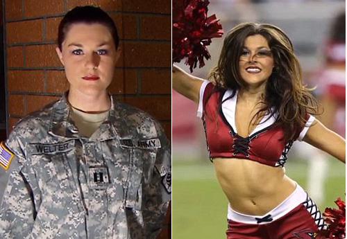 NFL 미녀 치어리더 알고보니 美육군장교