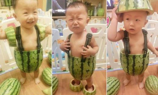 “더울 때 입어요!”… ‘수박옷’ 중국서 인기