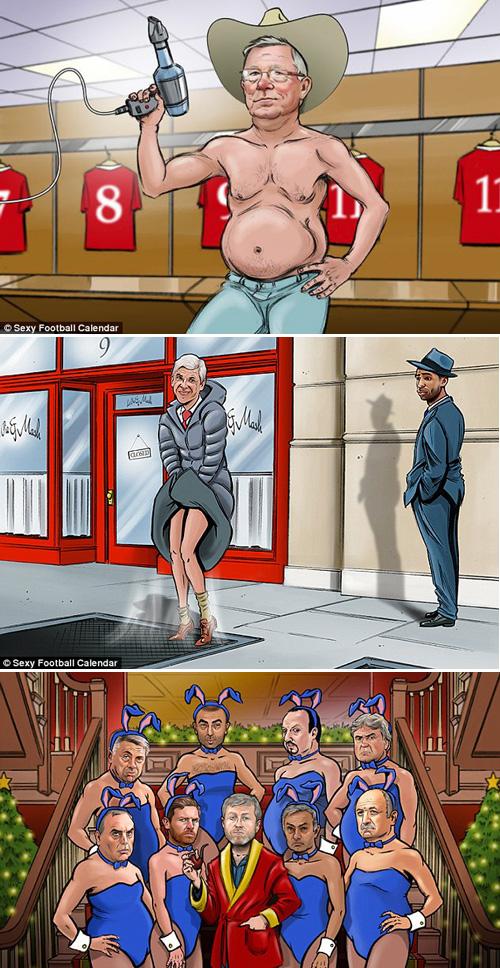 바비걸로 변신한 히딩크…섹시 풋볼 달력 화제