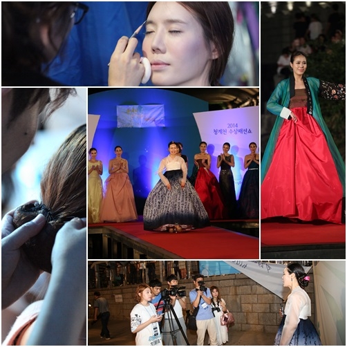 서예전 방송스타일리스트학과 목은정 석좌교수, 청계천 패션쇼에서 드레스 한복쇼 열어