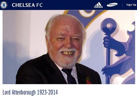 평생 첼시를 사랑한 명영화감독 리차드 아텐보로 별세