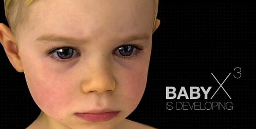 인공지능 아기 ‘베이비X’ 개발…칭찬하면 ‘킥킥’, 말 따라하고, 짜증내고