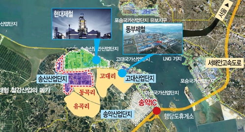 충남 당진 노른자 땅 입지, 대규모 산업단지 배후 토지 매각