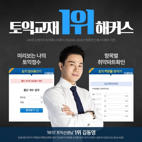 토익점수 확인하는 해커스토익 ‘백분율 분석기, 토익점수 환산기’ 화제