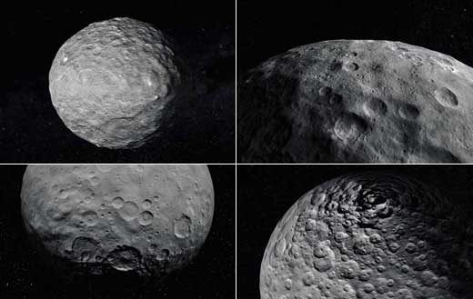 3D 영상으로 구현된 ‘왜소행성’ 세레스 공개 (NASA)