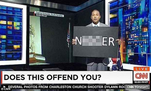 CNN 앵커 “깜둥이 발언 무엇이 문제냐” 생방송 피켓 논란