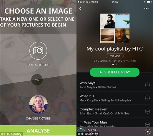 사진속 ‘표정’ 보고 음악 골라주는 어플리케이션