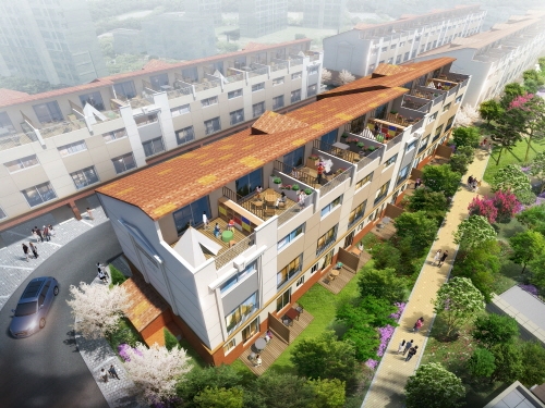 안산 최초의 더블테라스 타운하우스 ZOOM 테라스에 관심 집중