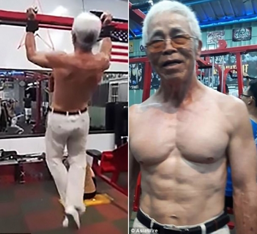 “진짜 72세?”…20대 몸 가진 근육질 할아버지 화제