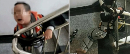 ‘양육비 적게 보내?’ 아들 난간에 묶어 남편 협박한 아내