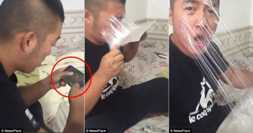[모바일 픽!] 게임에 빠진 남편 얼굴에 ‘쥐잡이 끈끈이’를 ‘척!’