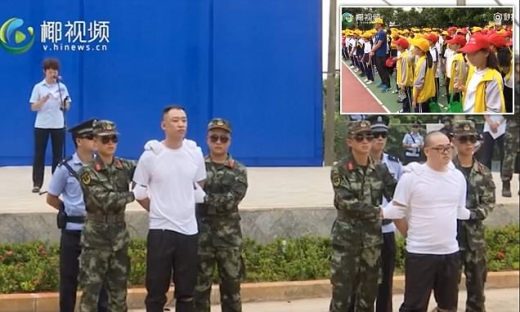 中 당국, 10대 학생들 앞에서 마약사범 사형 선고
