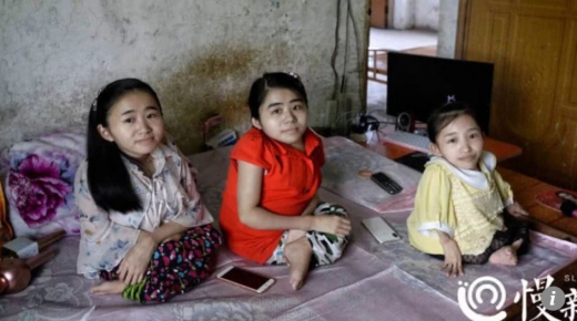 난치병 앓는 中 세 자매, 인터넷 방송으로 스타되다
