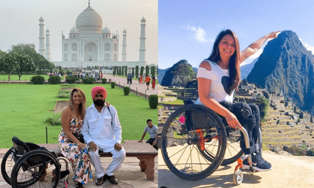 [월드피플+] 휠체어 타고 나홀로 세계여행…장애 극복한 여성의 사연