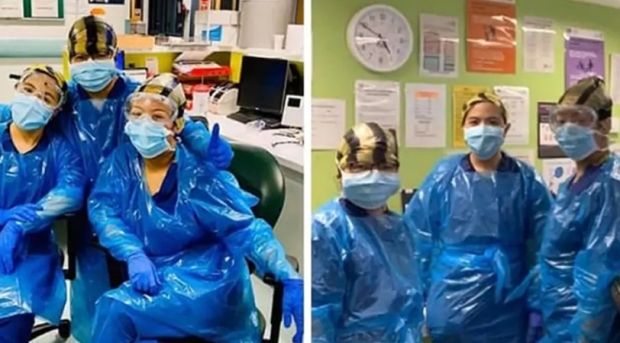 쓰레기 봉지 입고 일하다가…英 간호사 3명 코로나19 확진