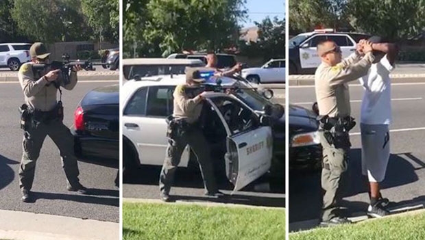 美 경찰, 피해자를 용의자로 오인해 흑인 소년에게 소총 겨눠