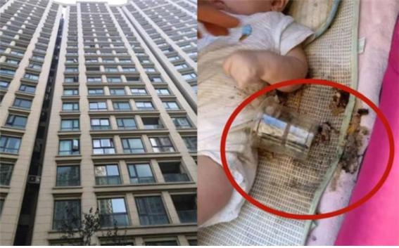 [여기는 중국] 고층 아파트서 쓰레기 봉지가 ‘뚝’…생후 3개월 아기 아찔 사고