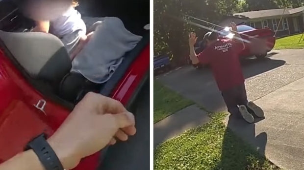 [영상] 유괴돼 “아빠 보고 싶어” 우는 6세 여아 구하는 美 경찰관