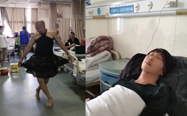 [여기는 중국] 암 병동서 ‘무아지경’ 댄스…이 남자가 춤추는 이유
